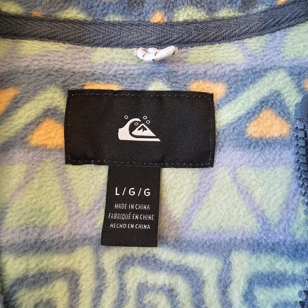 Quiksilver Women's •Size Large• Heritage Full Zip Fleece w/ Pockets Aztec Print - Picture 5 of 8